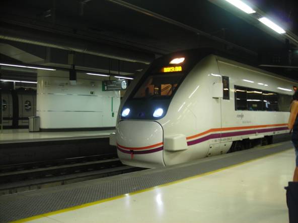 A RENFE 120 sorozat
Barcelónában