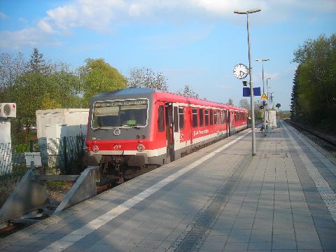 Az A jelű S-Bahn járat Dachauban. München egyetlen dízel-s-bahn vonala